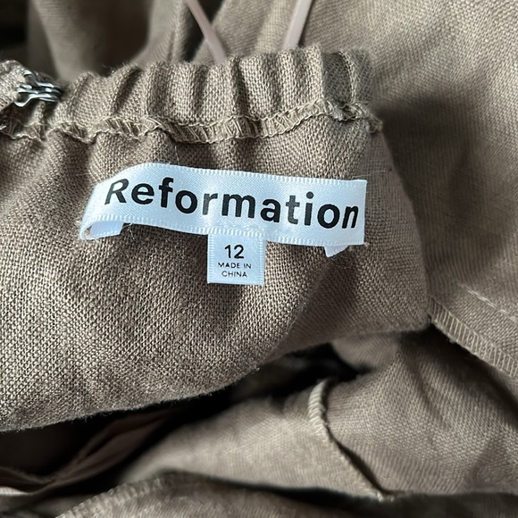 NWT | Reformation Autumn Linen Jumpsuit | Size 12 - Picture 5 of 8